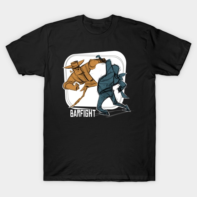 Barfight T-Shirt by andybarry